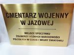 Tablica pamiątkowa mosiężna grawerowana